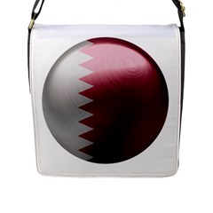 Qatar Flag Country Nation National Flap Closure Messenger Bag (l) by Sapixe