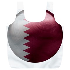 Qatar Flag Country Nation National Full Print Recycle Bag (xl) by Sapixe