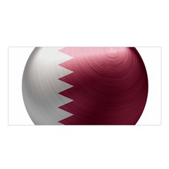 Qatar Flag Country Nation National Satin Shawl by Sapixe