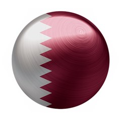 Qatar Flag Country Nation National Wooden Puzzle Hexagon