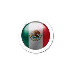 Mexico Flag Country National Golf Ball Marker by Sapixe