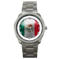 Mexico Flag Country National Sport Metal Watch by Sapixe