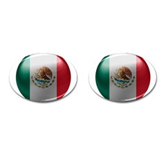 Mexico Flag Country National Cufflinks (oval) by Sapixe