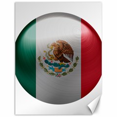 Mexico Flag Country National Canvas 12  X 16  by Sapixe