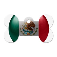 Mexico Flag Country National Dog Tag Bone (one Side) by Sapixe