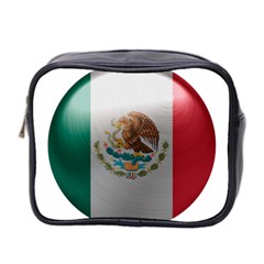 Mexico Flag Country National Mini Toiletries Bag (two Sides) by Sapixe