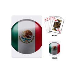 Mexico Flag Country National Playing Cards Single Design (mini) by Sapixe