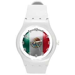 Mexico Flag Country National Round Plastic Sport Watch (m) by Sapixe