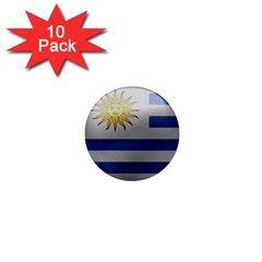 Uruguay Flag Country Symbol Nation 1  Mini Buttons (10 Pack)  by Sapixe