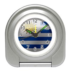 Uruguay Flag Country Symbol Nation Travel Alarm Clock by Sapixe