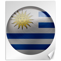 Uruguay Flag Country Symbol Nation Canvas 8  X 10  by Sapixe