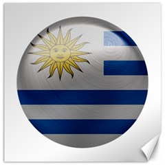 Uruguay Flag Country Symbol Nation Canvas 12  X 12  by Sapixe