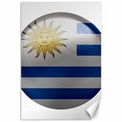 Uruguay Flag Country Symbol Nation Canvas 12  X 18  by Sapixe