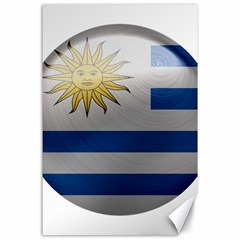 Uruguay Flag Country Symbol Nation Canvas 24  X 36  by Sapixe