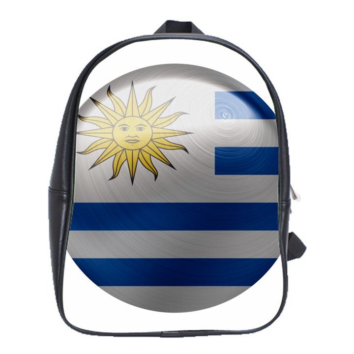 Uruguay Flag Country Symbol Nation School Bag (Large)