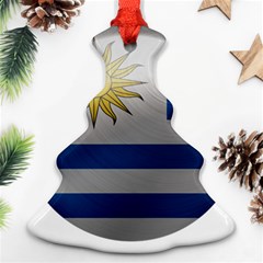 Uruguay Flag Country Symbol Nation Christmas Tree Ornament (two Sides) by Sapixe