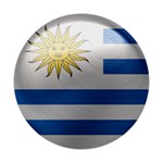 Uruguay Flag Country Symbol Nation Deluxe Canvas 14  x 11  (Stretched) 14  x 11  x 1.5  Stretched Canvas