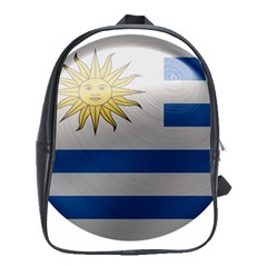 Uruguay Flag Country Symbol Nation School Bag (xl) by Sapixe