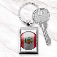 Peru Flag Country Symbol Nation Key Chain (rectangle) by Sapixe