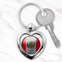 Peru Flag Country Symbol Nation Key Chain (heart) by Sapixe