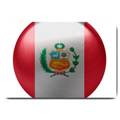 Peru Flag Country Symbol Nation Large Doormat  by Sapixe