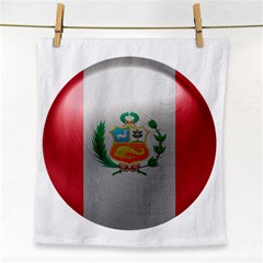 Peru Flag Country Symbol Nation Face Towel by Sapixe