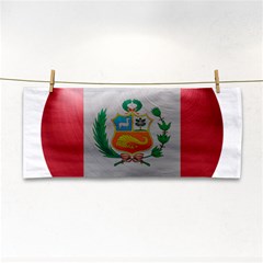 Peru Flag Country Symbol Nation Hand Towel by Sapixe