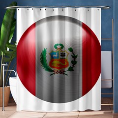 Peru Flag Country Symbol Nation Shower Curtain 60  X 72  (medium)  by Sapixe