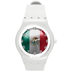 Flag Home Country National Symbol Round Plastic Sport Watch (m) by Sapixe