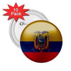 Ecuador Flag Ecuadorian Country 2 25  Buttons (10 Pack)  by Sapixe