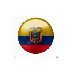 Ecuador Flag Ecuadorian Country Square Magnet by Sapixe