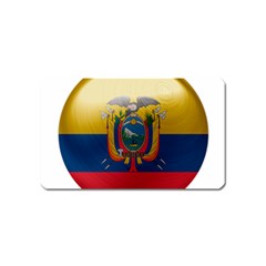 Ecuador Flag Ecuadorian Country Magnet (name Card) by Sapixe