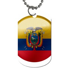 Ecuador Flag Ecuadorian Country Dog Tag (one Side) by Sapixe