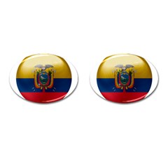 Ecuador Flag Ecuadorian Country Cufflinks (oval) by Sapixe