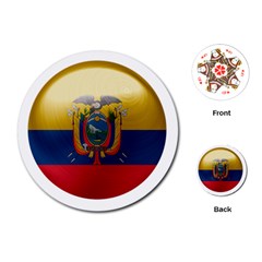 Ecuador Flag Ecuadorian Country Playing Cards Single Design (round) by Sapixe