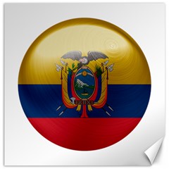 Ecuador Flag Ecuadorian Country Canvas 12  X 12  by Sapixe