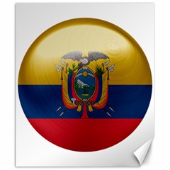 Ecuador Flag Ecuadorian Country Canvas 20  X 24  by Sapixe