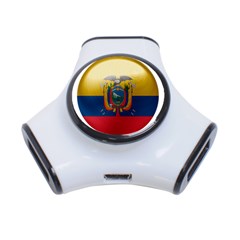 Ecuador Flag Ecuadorian Country 3-port Usb Hub by Sapixe