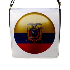 Ecuador Flag Ecuadorian Country Flap Closure Messenger Bag (l) by Sapixe