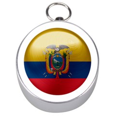 Ecuador Flag Ecuadorian Country Silver Compasses by Sapixe