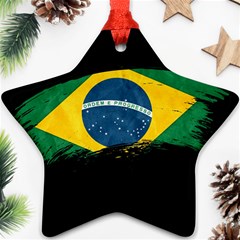 Flag Brazil Country Symbol Ornament (star) by Sapixe