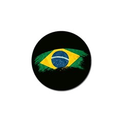 Flag Brazil Country Symbol Golf Ball Marker (4 Pack) by Sapixe