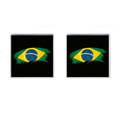 Flag Brazil Country Symbol Cufflinks (square) by Sapixe