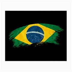 Flag Brazil Country Symbol Small Glasses Cloth (2 Sides) by Sapixe