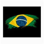 Flag Brazil Country Symbol Small Glasses Cloth (2 Sides) Back