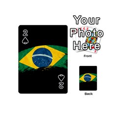 Flag Brazil Country Symbol Playing Cards 54 Designs (mini) by Sapixe