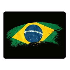 Flag Brazil Country Symbol Double Sided Fleece Blanket (small)  by Sapixe