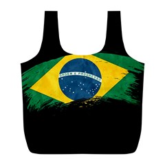 Flag Brazil Country Symbol Full Print Recycle Bag (l) by Sapixe