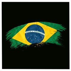 Flag Brazil Country Symbol Wooden Puzzle Square