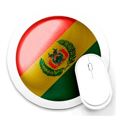 Bolivia Flag Country National Round Mousepads by Sapixe